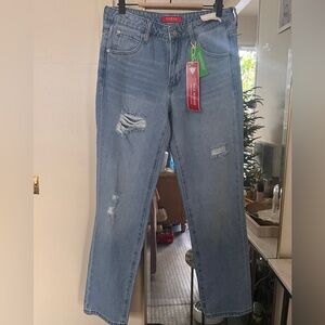 Guess Women's Light Blue Straight Leg Jeans